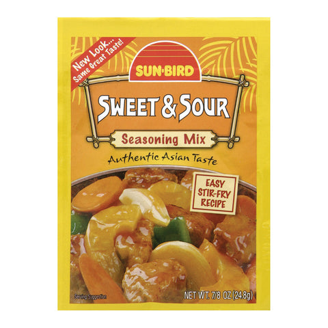 Sunbird Seasoning Mix - Sweet And Sour - Case Of 24 - 0.88 Oz.