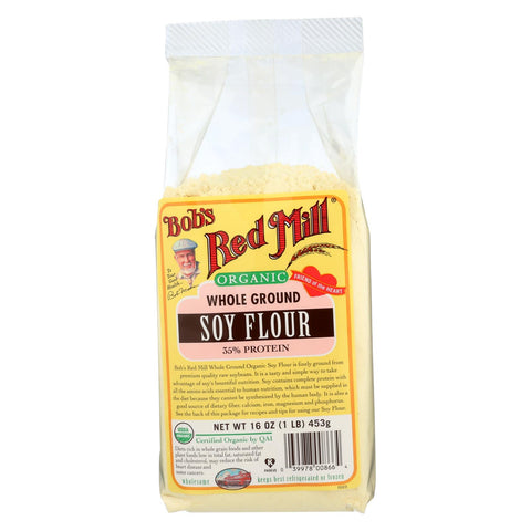 Bob's Red Mill - Organic Soy Flour - 16 Oz - Case Of 4