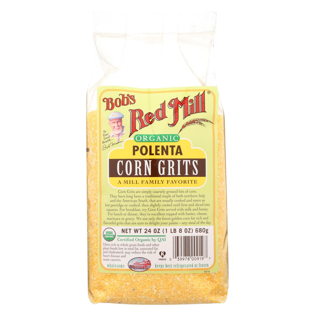 Bob's Red Mill - Organic Corn Grits - Polenta - 24 Oz - Case Of 4