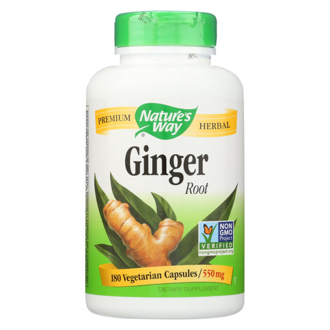 Nature's Way - Ginger Root - 180 Capsules