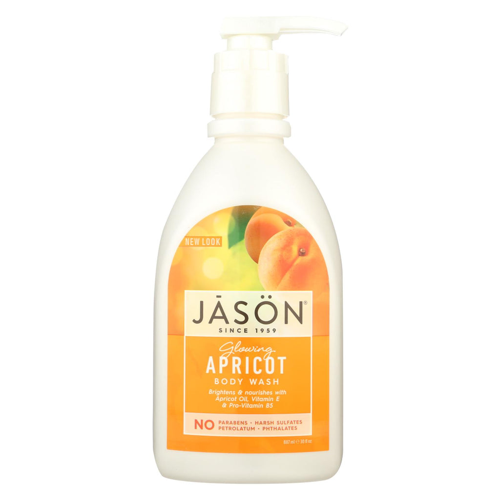 Jason Satin Shower Body Wash Apricot - 30 Fl Oz