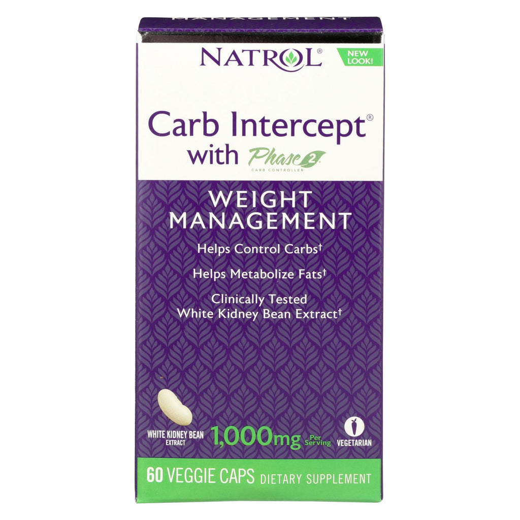 Natrol White Kidney Bean Carb Intercept - 60 Capsules