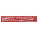 Wild Planet Sardines - Marinara Sauce - Case Of 12 - 4.375 Oz.