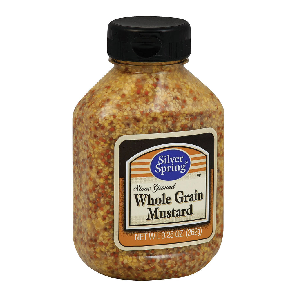 Silver Spring Mustard - Whole Grain - Case Of 9 - 9.25 Oz