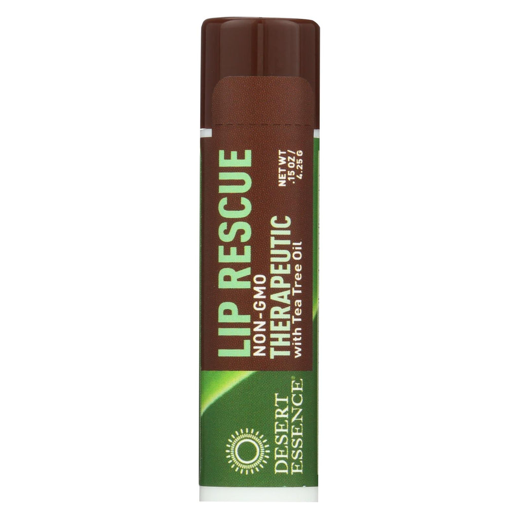 Desert Essence - Lip Rescue Therapeutic With Tea Tree Oil - 0.15 Oz - Case Of 24