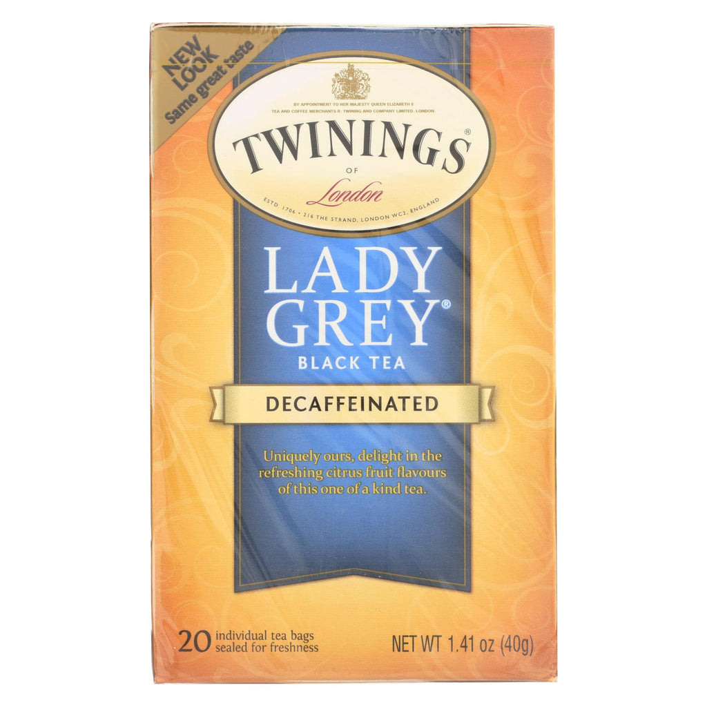 Twining's Tea Black Tea - Lady Grey - Case Of 6 - 20 Bags