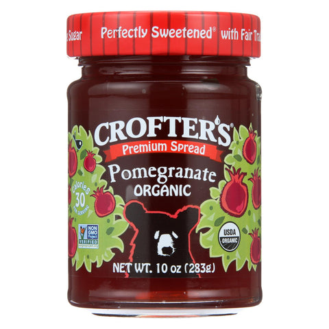 Crofters Fruit Spread - Organic - Premium - Pomegranate - 10 Oz - Case Of 6