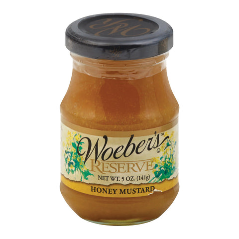 Woeber's Reserve Mustard Honey - Case Of 6 - 5 Oz.