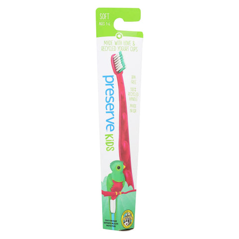 Preserve Kids' Toothbrush- 6 Pack - Assorted Colors