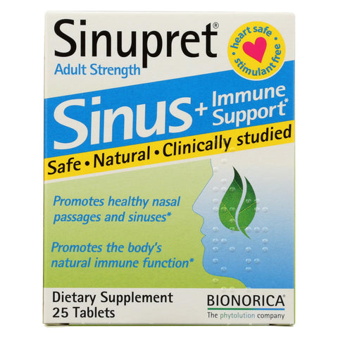 Sinupret Plus For Adults - 25 Tablets