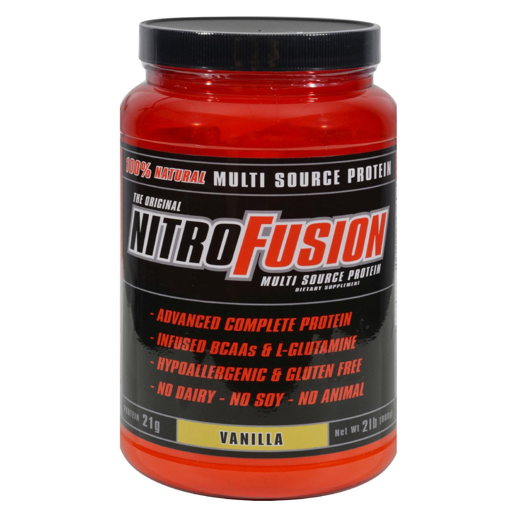 Nitro Fusion Multi-source Protein Formula Vanilla - 2 Lbs