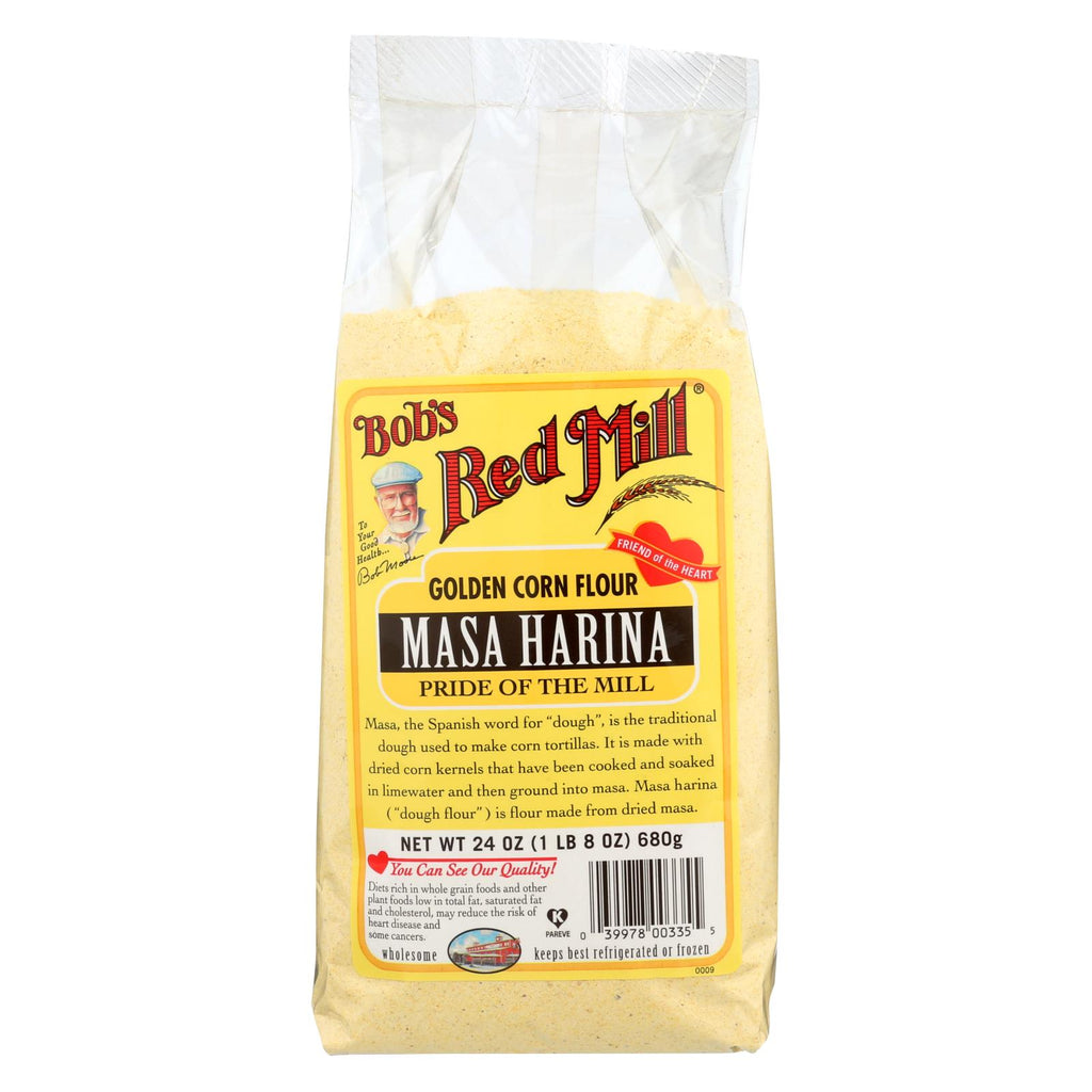 Bob's Red Mill - Golden Masa Harina Corn Flour - 24 Oz - Case Of 4