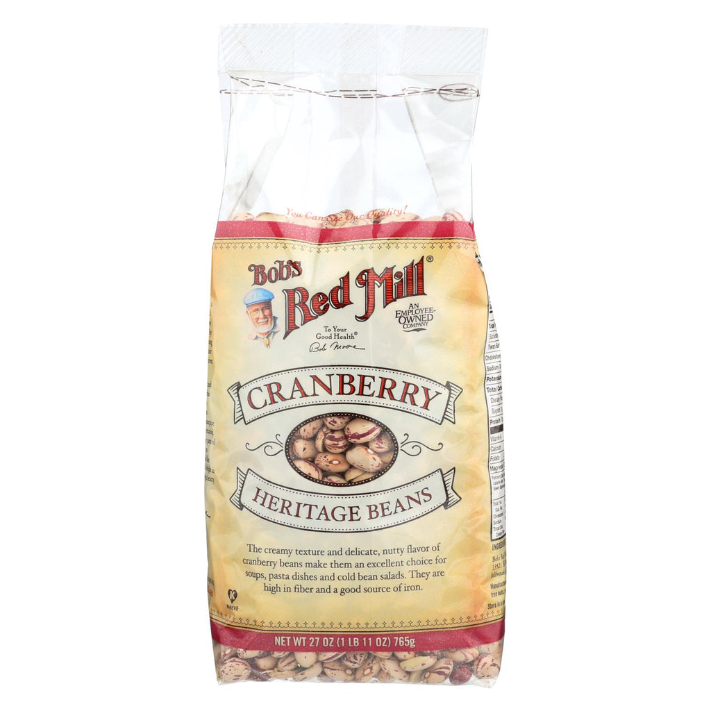 Bob's Red Mill - Cranberry Beans - 27 Oz - Case Of 4