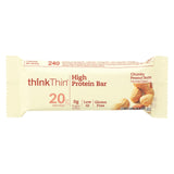 Think Products Thin Bar - Chunky Peanut Butter - Case Of 10 - 2.1 Oz