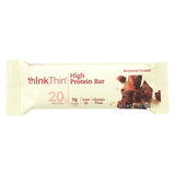 Think Products Thin Bar - Brownie Crunch - Case Of 10 - 2.1 Oz