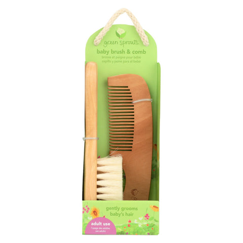 Green Sprouts Comb And Brush Set