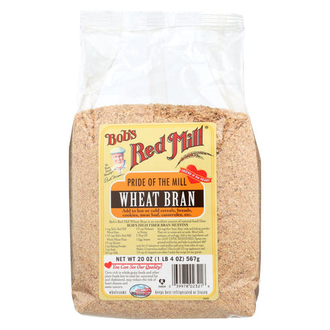 Bob's Red Mill - Wheat Bran - 20 Oz - Case Of 4