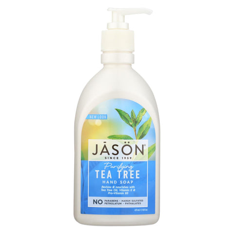 Jason Pure Natural Purifying Tea Tree Hand Soap - 16 Fl Oz