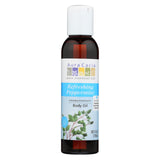 Aura Cacia - Aromatherapy Bath Body And Massage Oil Peppermint Harvest - 4 Fl Oz