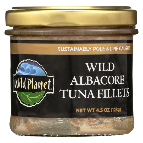 Wild Planet Wild Albacore Tuna Fillets - Case Of 12 - 4.5 Oz.