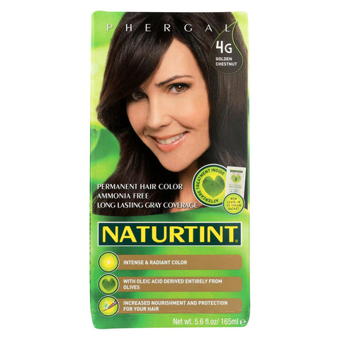 Naturtint Hair Color - Permanent - 4g - Golden Chestnut - 5.28 Oz