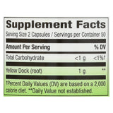 Nature's Way - Yellow Dock Root - 500 Mg - 100 Capsules