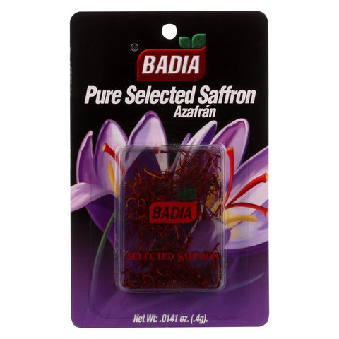 Badia Spices - Saffron - Spanish - .4 G - Case Of 12