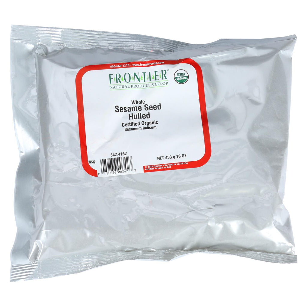 Frontier Herb Sesame Seeds - Organic - Hulled - Bulk - 1 Lb