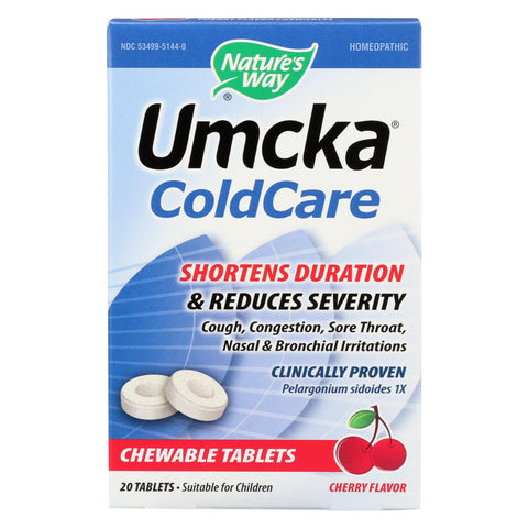 Nature's Way - Umcka Coldcare Cherry - 20 Chewables