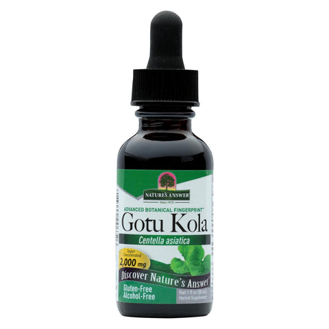 Nature's Answer - Gotu Kola Herb Alcohol Free - 1 Fl Oz