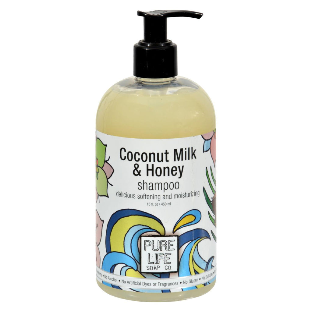 Pure Life Soap Shampoo - Coconut Milk And Honey - 15 Fl Oz