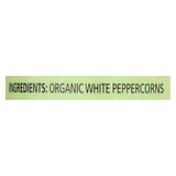 Frontier Herb Peppercorns - Organic - Whole - White - Grinder Bottle - 2.08 Oz - Case Of 6