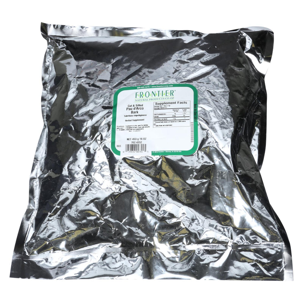 Frontier Herb Pau D Arco Bark - Cut And Sifted - Bulk - 1 Lb