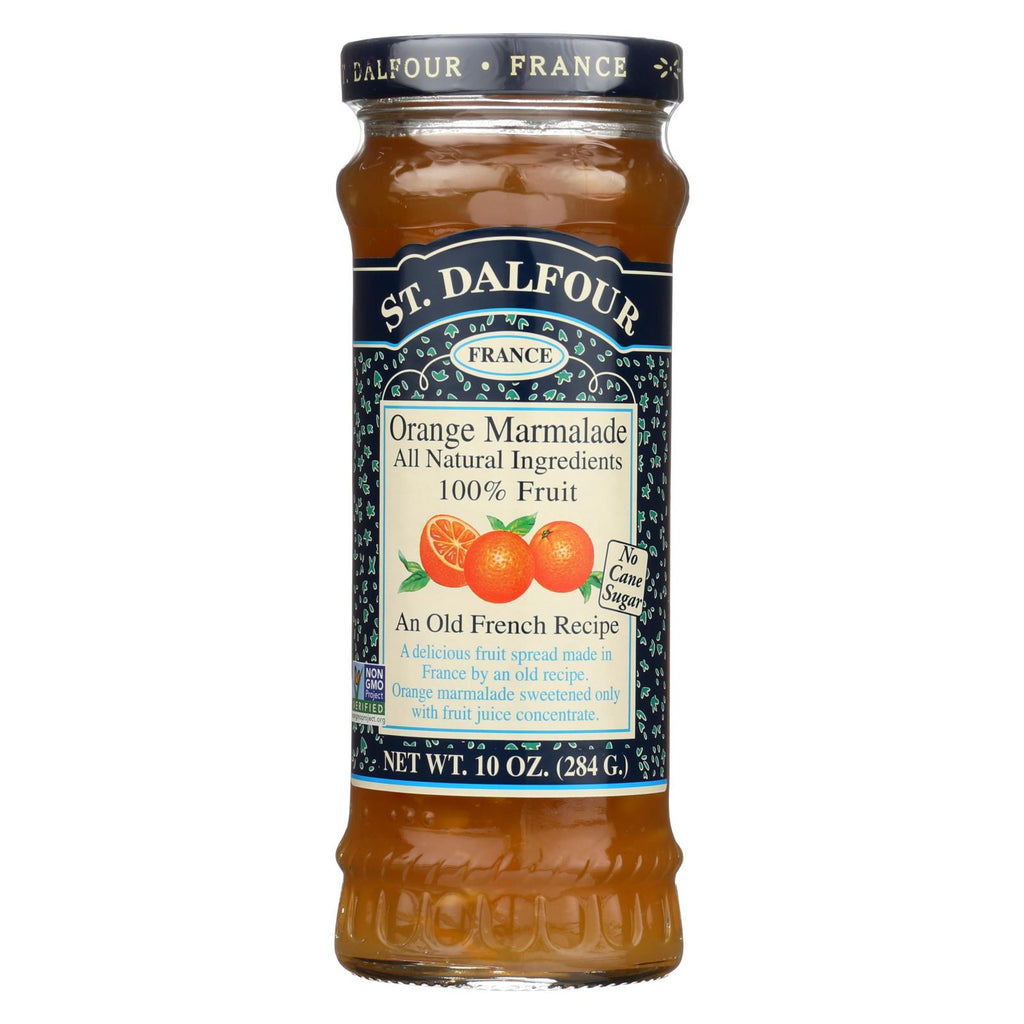 St Dalfour Fruit Spread - Deluxe - 100 Percent Fruit - Orange Marmalade - 10 Oz - Case Of 6