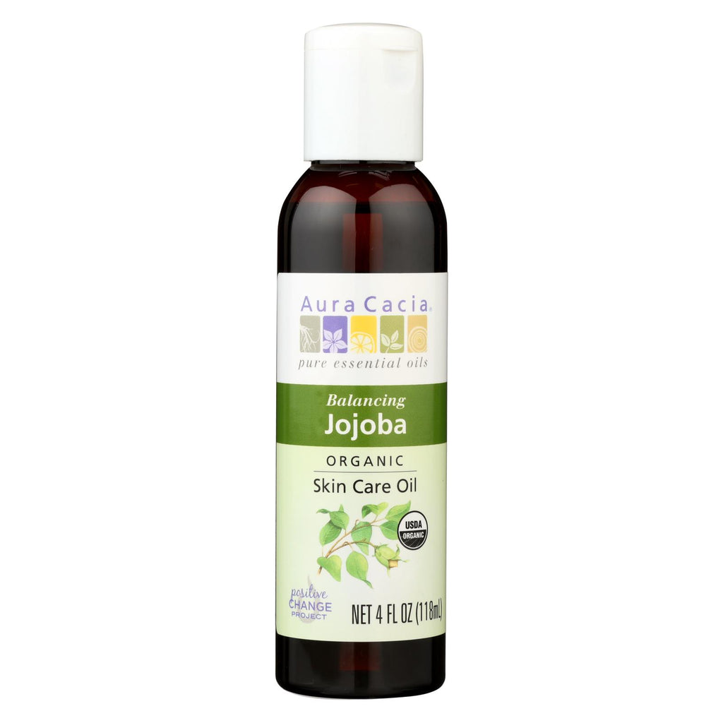 Aura Cacia - Organic Aromatherapy Jojoba Oil - 4 Fl Oz