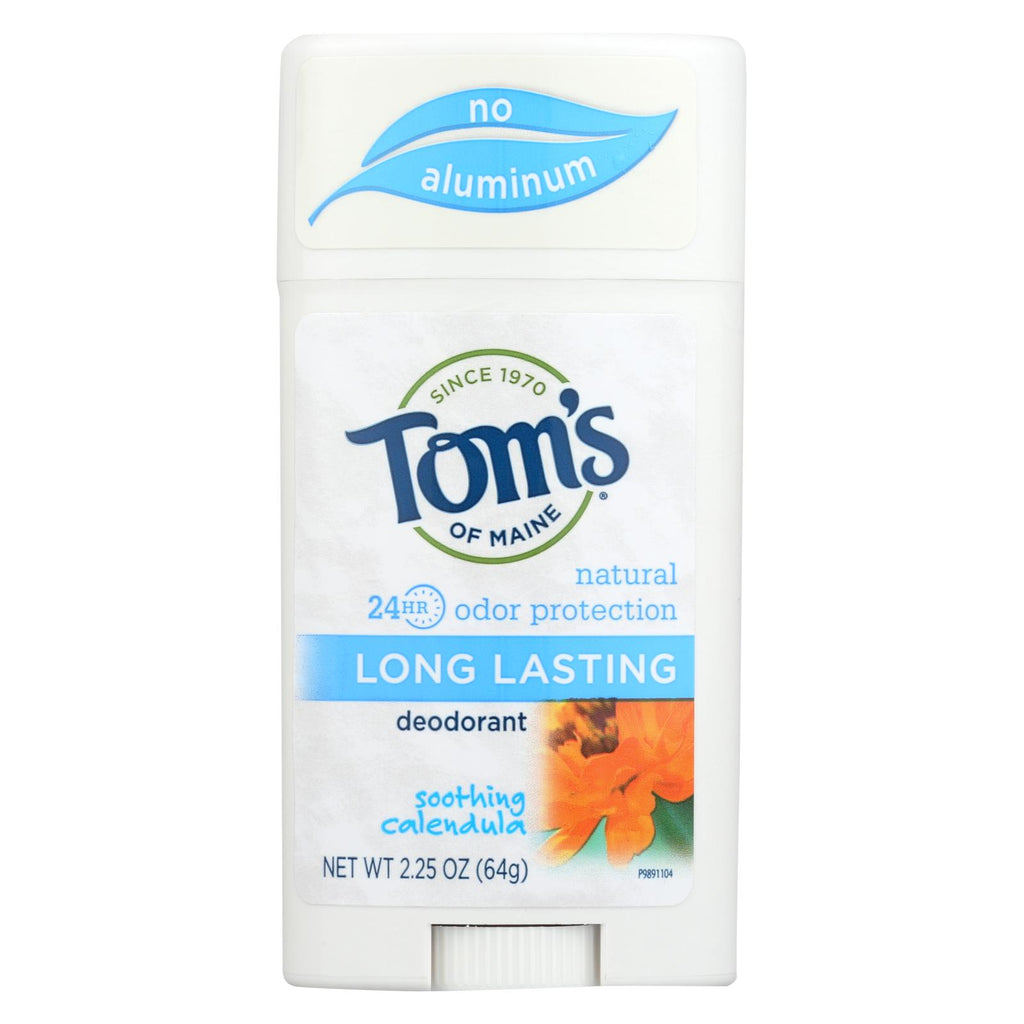 Tom's Of Maine Natural Long-lasting Deodorant Stick Calendula - 2.25 Oz - Case Of 6