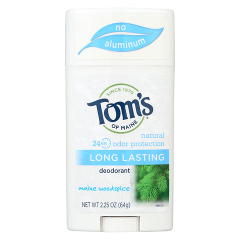 Tom's Of Maine Natural Deodorant Aluminum Free Mine Woodisplayice - 2.25 Oz - Case Of 6