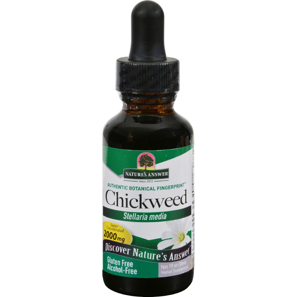 Nature's Answer - Chickweed Herb Alcohol Free - 1 Fl Oz