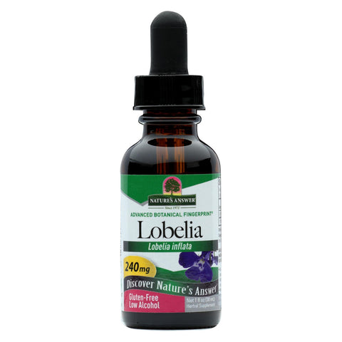 Nature's Answer - Lobelia Herb Organic Alcohol - 1 Oz