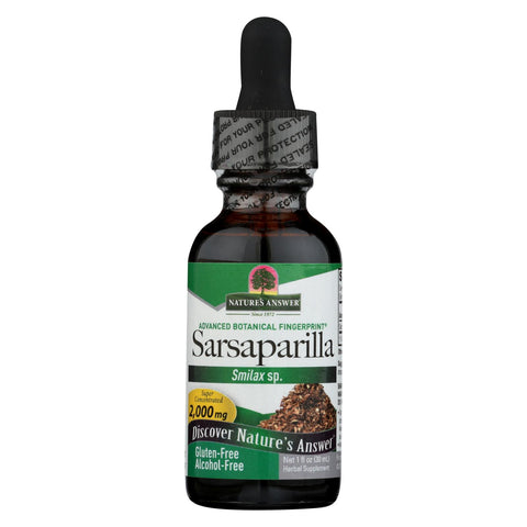 Nature's Answer - Alcohol Free Sarsaparilla - 1 Oz