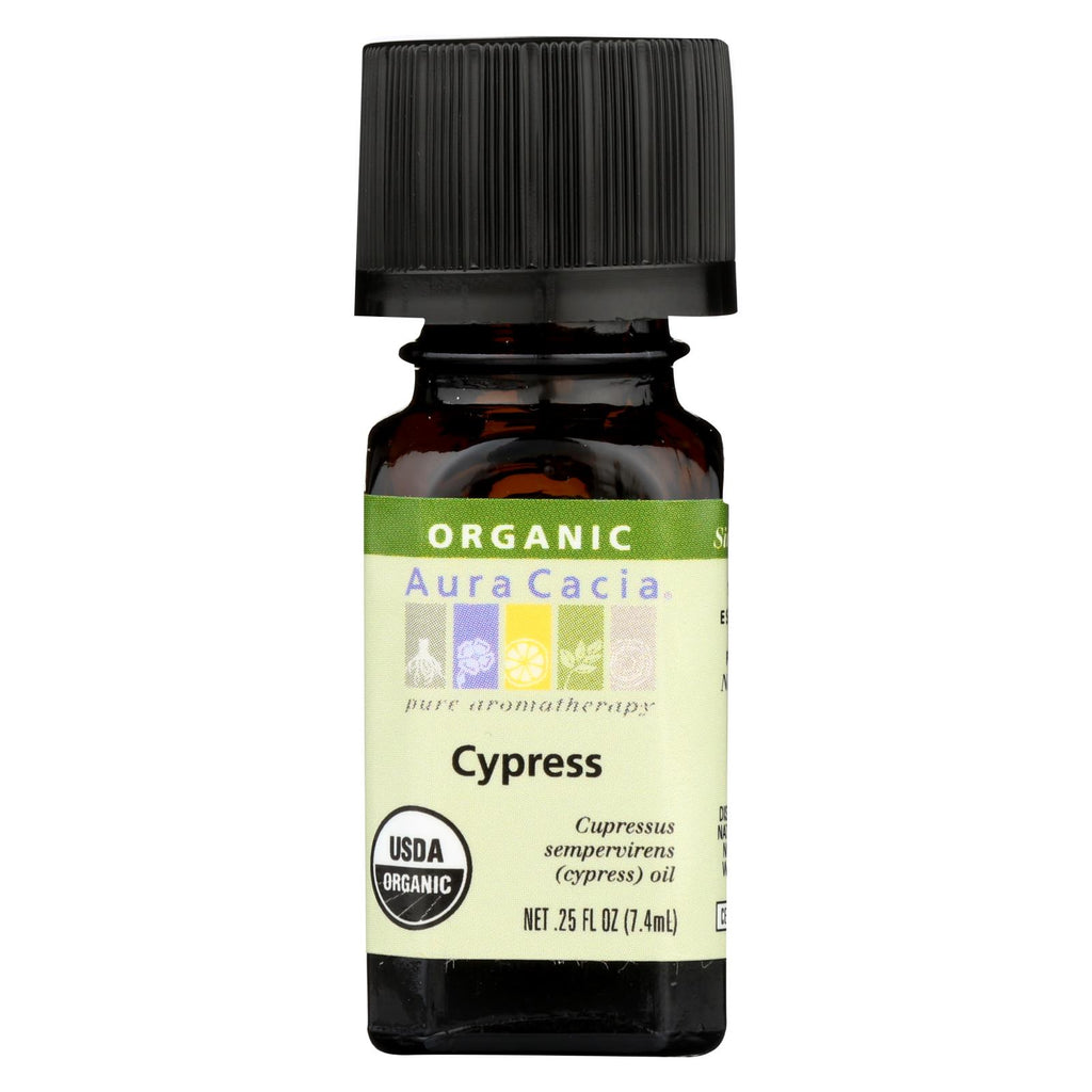 Aura Cacia - Organic Essential Oil - Cypress - .25 Oz