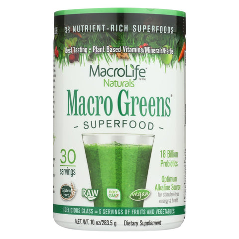 Macrolife Naturals Macro Greens - 10 Oz