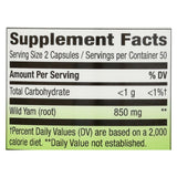 Nature's Way - Wild Yam Root - 425 Mg - 100 Capsules