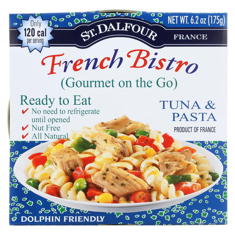 St Dalfour Gourmet On The Go - Ready To Eat - Tuna And Pasta - 6.2 Oz - Case Of 6