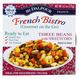 St Dalfour Gourmet On The Go - Ready To Eat - Three Beans With Sweetcorn - 6.2 Oz - Case Of 6