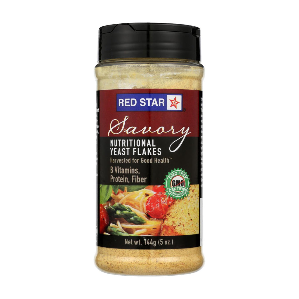 Red Star Nutritional Yeast Vegetarian Support Formula - Yeast Flakes - Mini - Case Of 6 - 5 Oz.