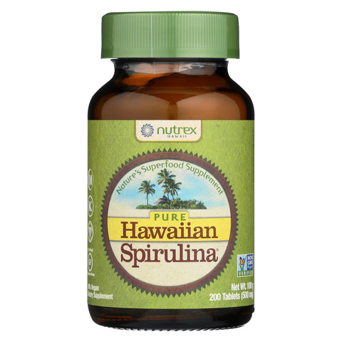 Nutrex Hawaii Pure Hawaiian Spirulina Pacifica - 500 Mg - 200 Tablets