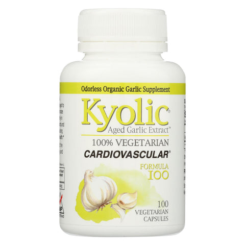 Kyolic - Aged Garlic Extract Vegetarian Cardiovascular Formula 100 - 100 Vegetarian Capsules