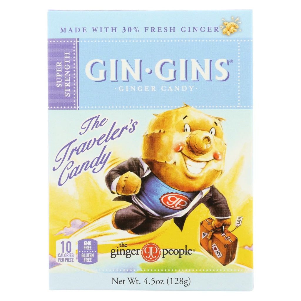 Ginger People - Gin Gins Ginger Candy - The Traveler's Candy - Box - Case Of 12 - 4.5 Oz.