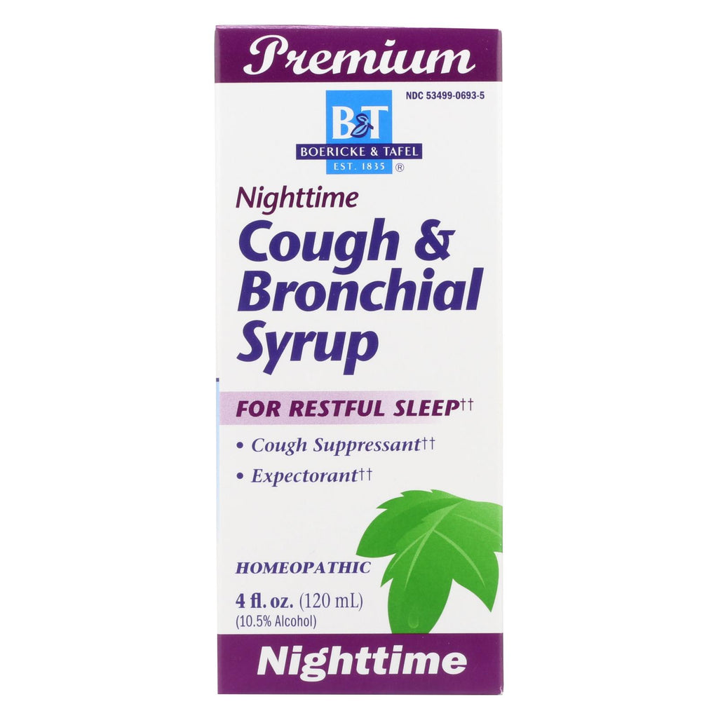 Boericke And Tafel - Cough And Bronchial Syrup Nighttime - 4 Fl Oz